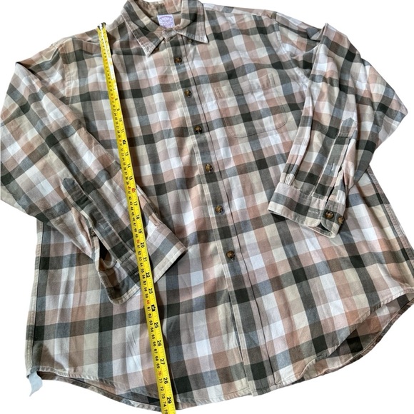 Brooks Brothers Plaid Dress Shirt Multicolor Men Size Large Original Fit EUC - Picture 2 of 4